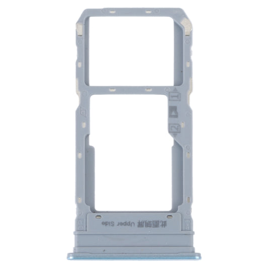 For vivo Y33S / Y33T SIM Card Tray + SIM / Micro SD Card Tray (Blue) - Card Tray by buy2fix | Online Shopping UK | buy2fix