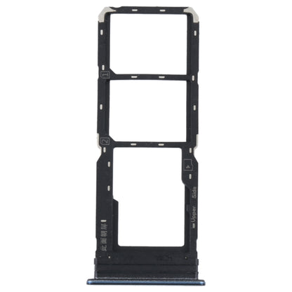 For vivo Y21 2021 / Y21S / Y21T / Y21T India SIM Card Tray + SIM Card Tray + Micro SD Card Tray (Dark Blue) - Card Tray by buy2fix | Online Shopping UK | buy2fix