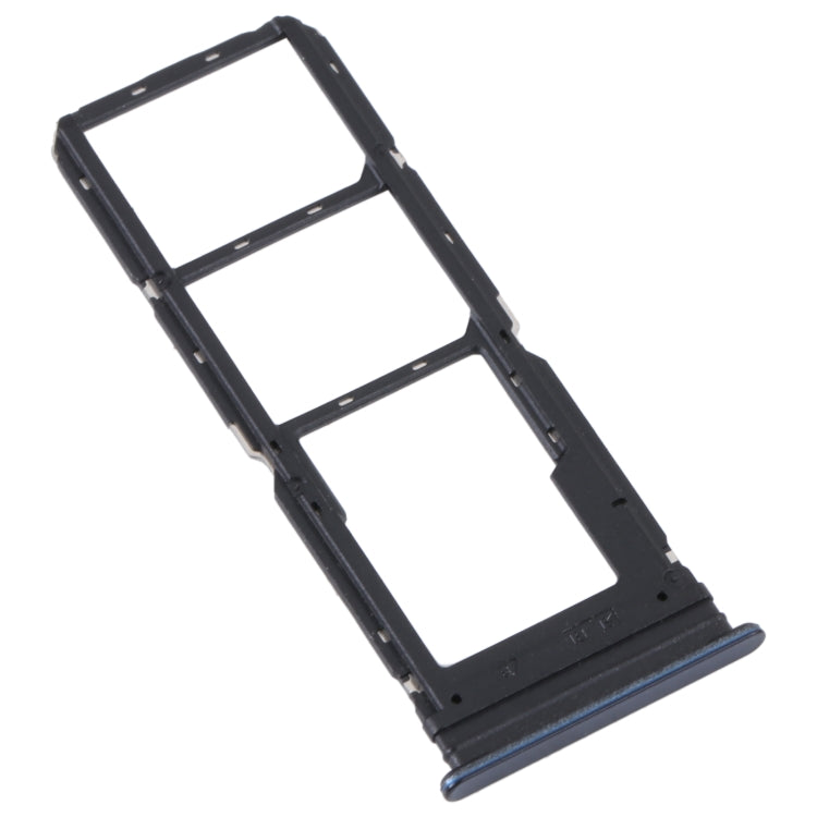 For vivo Y21 2021 / Y21S / Y21T / Y21T India SIM Card Tray + SIM Card Tray + Micro SD Card Tray (Dark Blue) - Card Tray by buy2fix | Online Shopping UK | buy2fix