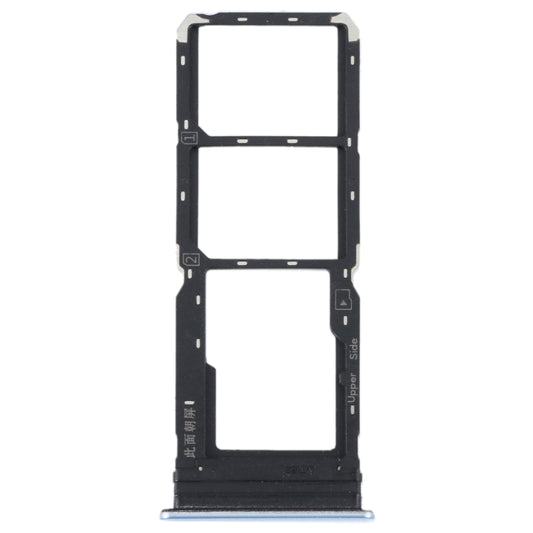 For vivo Y21 2021 / Y21S / Y21T / Y21T India SIM Card Tray + SIM Card Tray + Micro SD Card Tray (Light Blue) - Card Tray by buy2fix | Online Shopping UK | buy2fix