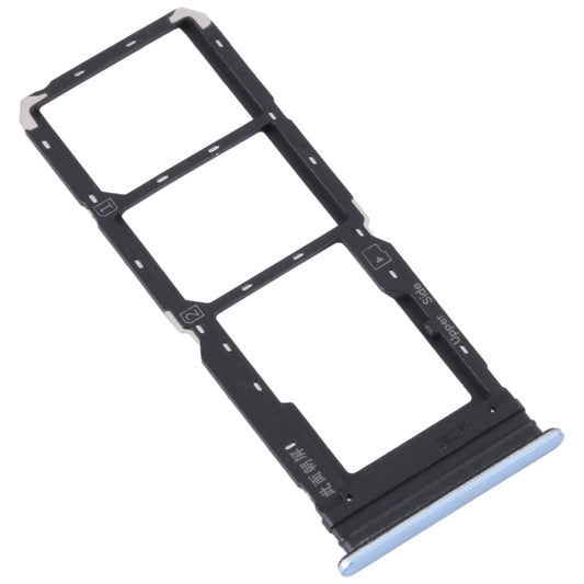 For vivo Y21 2021 / Y21S / Y21T / Y21T India SIM Card Tray + SIM Card Tray + Micro SD Card Tray (Light Blue) - Card Tray by buy2fix | Online Shopping UK | buy2fix
