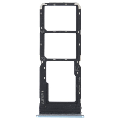 For vivo Y21 2021 / Y21S / Y21T / Y21T India SIM Card Tray + SIM Card Tray + Micro SD Card Tray (White) - Card Tray by buy2fix | Online Shopping UK | buy2fix