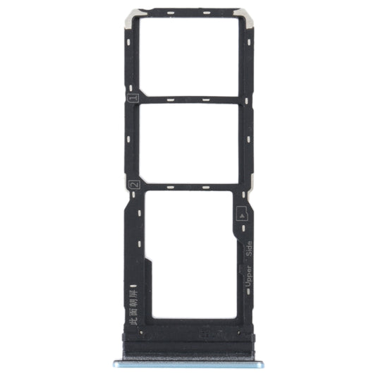For vivo Y21 2021 / Y21S / Y21T / Y21T India SIM Card Tray + SIM Card Tray + Micro SD Card Tray (White) - Card Tray by buy2fix | Online Shopping UK | buy2fix