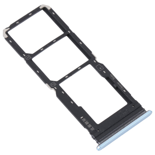 For vivo Y21 2021 / Y21S / Y21T / Y21T India SIM Card Tray + SIM Card Tray + Micro SD Card Tray (White) - Card Tray by buy2fix | Online Shopping UK | buy2fix