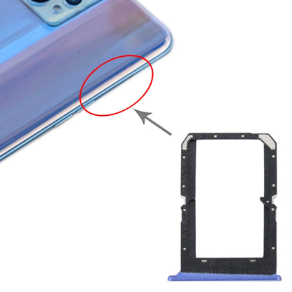 For Realme 9 Pro+ SIM Card Tray + SIM Card Tray (Blue) - Card Tray by buy2fix | Online Shopping UK | buy2fix