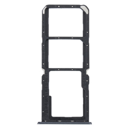 For Realme C30 SIM Card Tray + SIM Card Tray + Micro SD Card Tray (Black) - Card Tray by buy2fix | Online Shopping UK | buy2fix