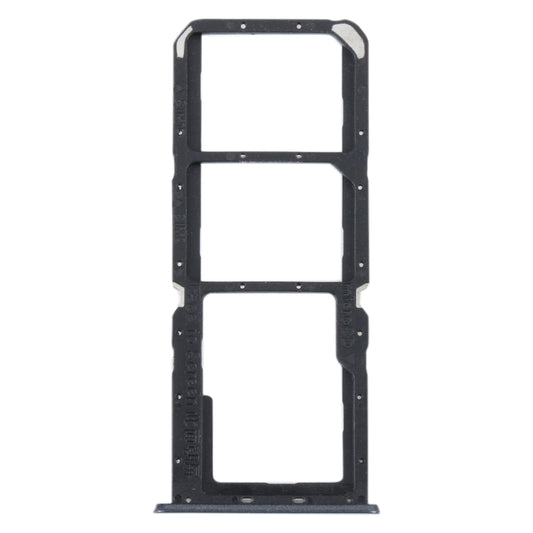 For Realme C30 SIM Card Tray + SIM Card Tray + Micro SD Card Tray (Black) - Card Tray by buy2fix | Online Shopping UK | buy2fix