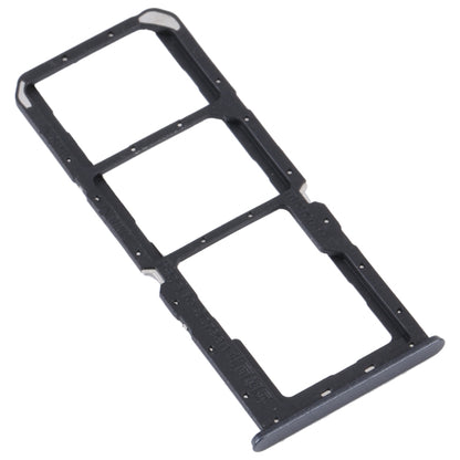 For Realme C30 SIM Card Tray + SIM Card Tray + Micro SD Card Tray (Black) - Card Tray by buy2fix | Online Shopping UK | buy2fix
