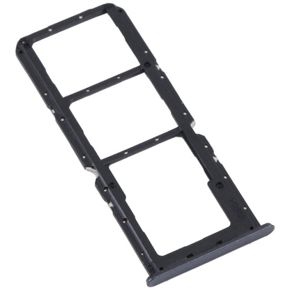 For Realme C30 SIM Card Tray + SIM Card Tray + Micro SD Card Tray (Black) - Card Tray by buy2fix | Online Shopping UK | buy2fix