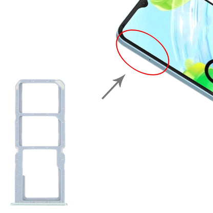 For Realme C30 SIM Card Tray + SIM Card Tray + Micro SD Card Tray (Green) - Card Tray by buy2fix | Online Shopping UK | buy2fix