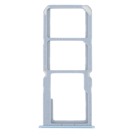 For Realme C30 SIM Card Tray + SIM Card Tray + Micro SD Card Tray (Blue) - Card Tray by buy2fix | Online Shopping UK | buy2fix
