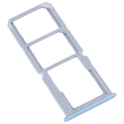 For Realme C30 SIM Card Tray + SIM Card Tray + Micro SD Card Tray (Blue) - Card Tray by buy2fix | Online Shopping UK | buy2fix