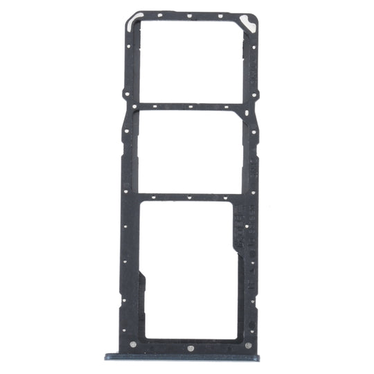 For Realme C31 SIM Card Tray + SIM Card Tray + Micro SD Card Tray (Black)