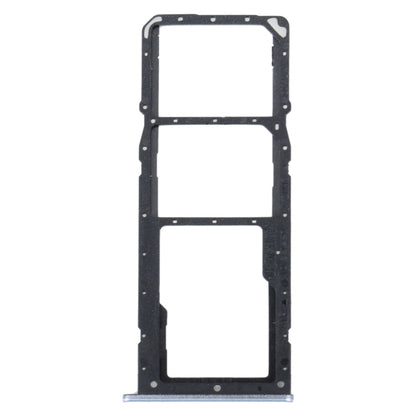 For Realme C31 SIM Card Tray + SIM Card Tray + Micro SD Card Tray (Silver) - Card Tray by buy2fix | Online Shopping UK | buy2fix