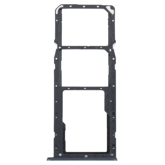 For Realme C35 SIM Card Tray + SIM Card Tray + Micro SD Card Tray (Black) - Card Tray by buy2fix | Online Shopping UK | buy2fix