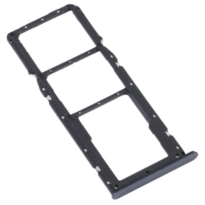 For Realme C35 SIM Card Tray + SIM Card Tray + Micro SD Card Tray (Black) - Card Tray by buy2fix | Online Shopping UK | buy2fix