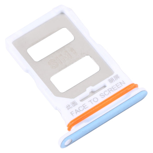 For Xiaomi Redmi K50 Ultra / 12T / 12T Pro SIM Card Tray + SIM Card Tray(Blue) - Card Tray by buy2fix | Online Shopping UK | buy2fix