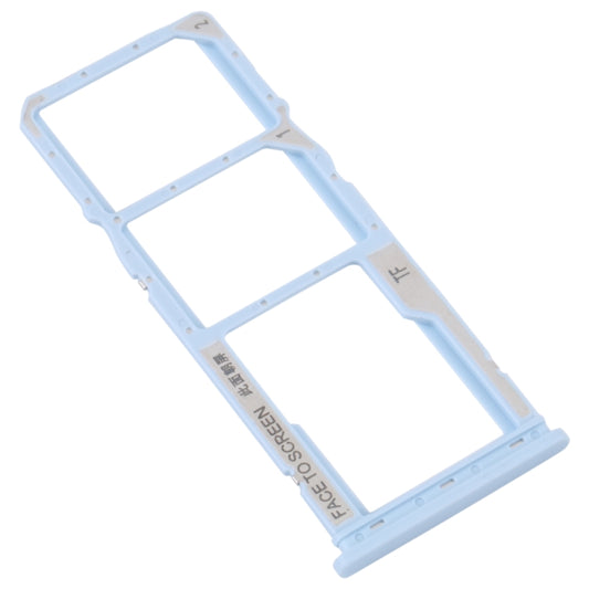 For Xiaomi Redmi A1 2022 / Redmi A1+ SIM Card Tray + SIM Card Tray + Micro SD Card Tray (Blue) - Card Tray by buy2fix | Online Shopping UK | buy2fix