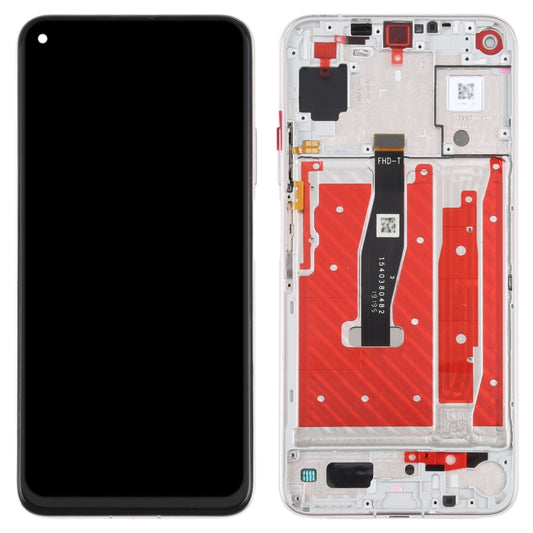 Original LCD Screen For Honor 20 / Huawei Nova 5T Digitizer Full Assembly with Frame(Silver) - LCD Screen by buy2fix | Online Shopping UK | buy2fix
