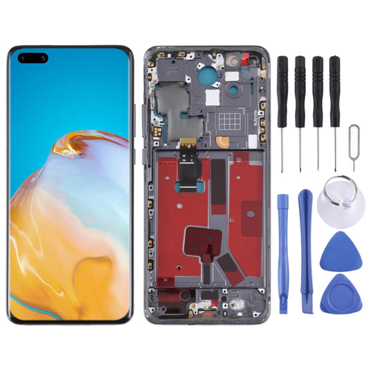Original LCD Screen For Huawei P40 Pro Digitizer Full Assembly with Frame (Black) - LCD Screen by buy2fix | Online Shopping UK | buy2fix