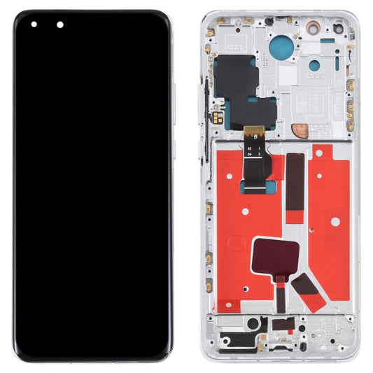 Original LCD Screen For Huawei P40 Pro Digitizer Full Assembly with Frame (Silver) - LCD Screen by buy2fix | Online Shopping UK | buy2fix