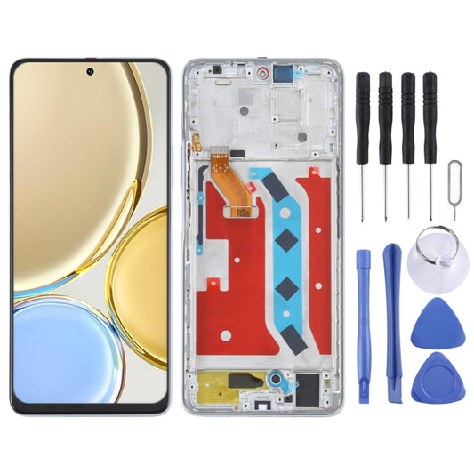 Original LCD Screen For Honor X30 Digitizer Full Assembly with Frame (Silver) - LCD Screen by buy2fix | Online Shopping UK | buy2fix