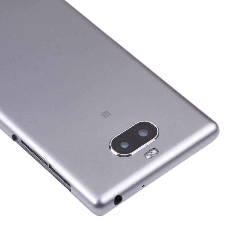 For Sony Xperia 10 Original Battery Back Cover(Silver) by buy2fix