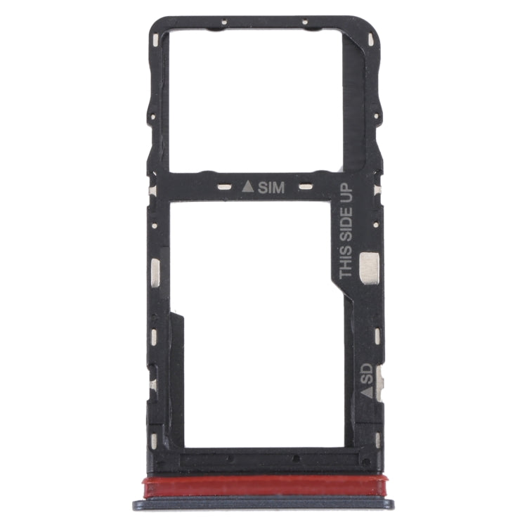 For TCL 30 V 5G Original SIM Card Tray + Micro SD Card Tray(Black) - For TCL by buy2fix | Online Shopping UK | buy2fix