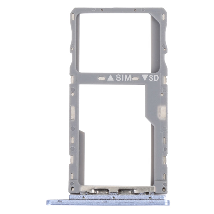 For TCL 10 SE T766H Original SIM Card Tray + SIM / Micro SD Card Tray(Purple) - For TCL by buy2fix | Online Shopping UK | buy2fix