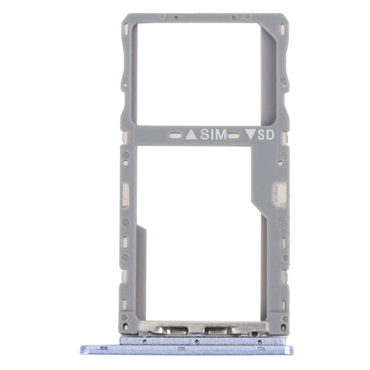 For TCL 10 SE T766H Original SIM Card Tray + SIM / Micro SD Card Tray(Purple) - For TCL by buy2fix | Online Shopping UK | buy2fix