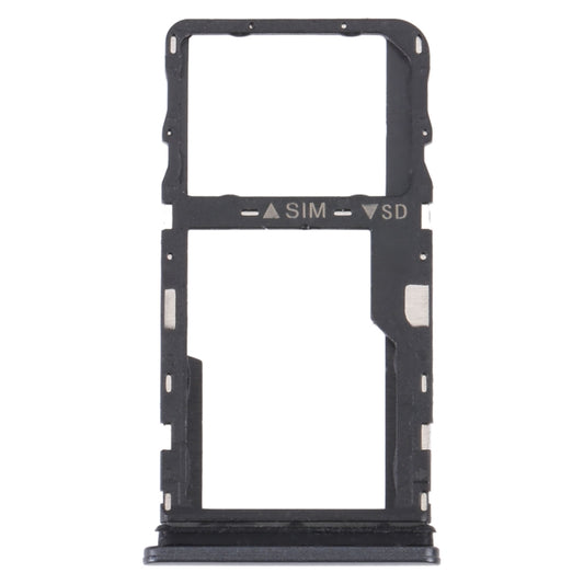 For TCL 30 XE 5G T767W Original SIM Card Tray + Micro SD Card Tray(Black) - For TCL by buy2fix | Online Shopping UK | buy2fix