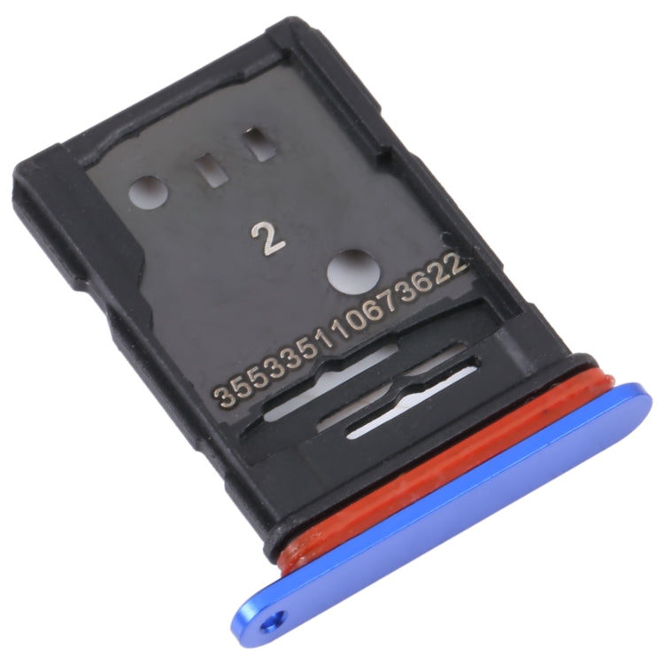 For TCL 10 Plus Original SIM Card Tray + SIM / Micro SD Card Tray(Blue) - For TCL by buy2fix | Online Shopping UK | buy2fix