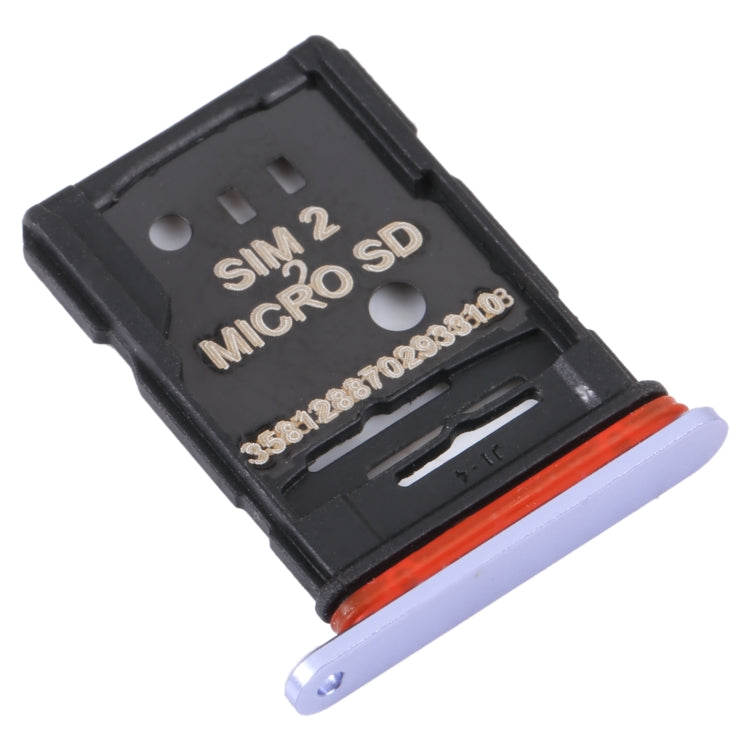 For TCL 10 Plus Original SIM Card Tray + SIM / Micro SD Card Tray(Purple) - For TCL by buy2fix | Online Shopping UK | buy2fix
