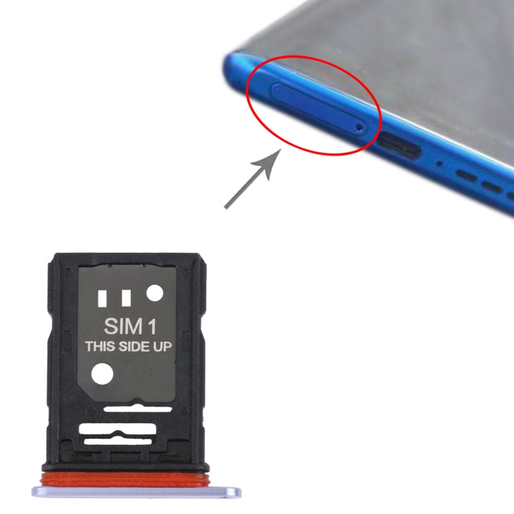 For TCL 10 Plus Original SIM Card Tray + SIM / Micro SD Card Tray(Purple) - For TCL by buy2fix | Online Shopping UK | buy2fix