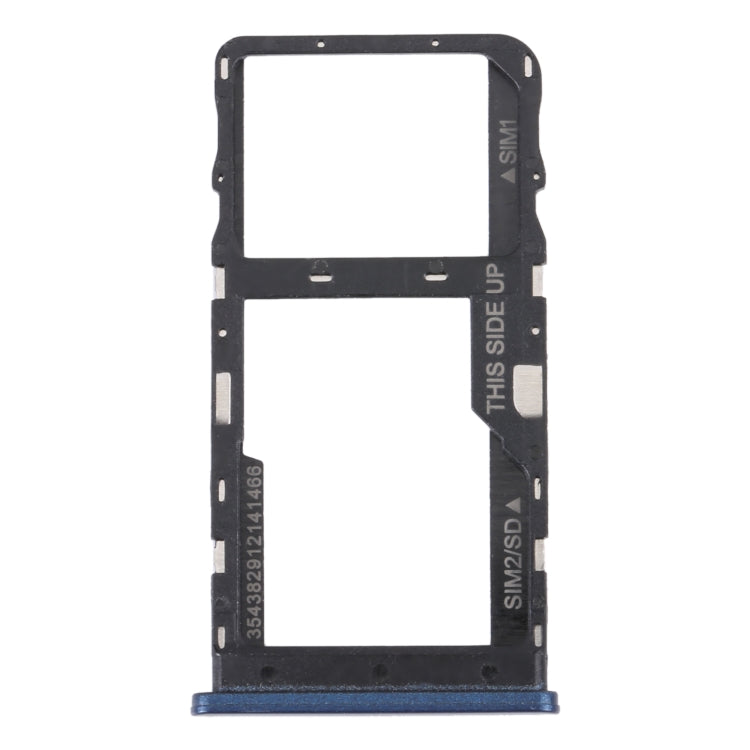 For TCL 20 R 5G Original SIM Card Tray + Micro SD Card Tray(Blue) - For TCL by buy2fix | Online Shopping UK | buy2fix