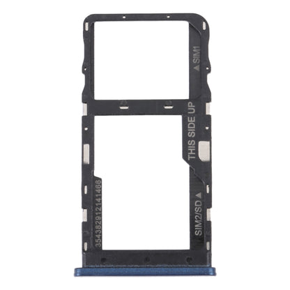 For TCL 20 R 5G Original SIM Card Tray + Micro SD Card Tray(Blue) - For TCL by buy2fix | Online Shopping UK | buy2fix