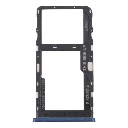 For TCL 20 R 5G Original SIM Card Tray + Micro SD Card Tray(Blue) - For TCL by buy2fix | Online Shopping UK | buy2fix