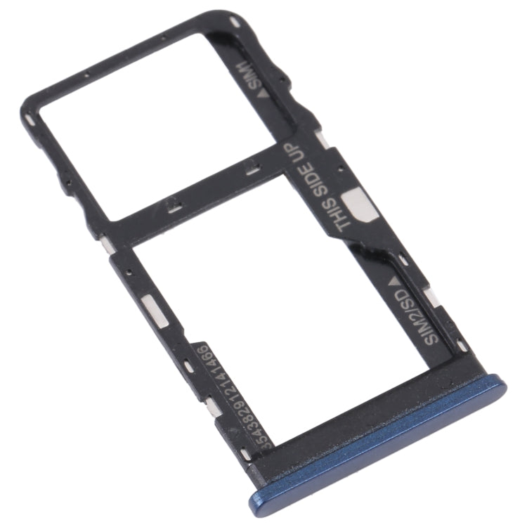 For TCL 20 R 5G Original SIM Card Tray + Micro SD Card Tray(Blue) - For TCL by buy2fix | Online Shopping UK | buy2fix