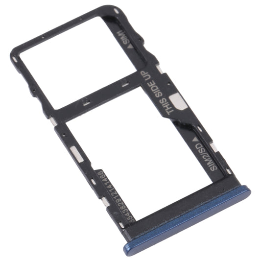For TCL 20 R 5G Original SIM Card Tray + Micro SD Card Tray(Blue) - For TCL by buy2fix | Online Shopping UK | buy2fix