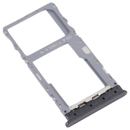For TCL 20 XE Original SIM Card Tray + Micro SD Card Tray(Black) - For TCL by buy2fix | Online Shopping UK | buy2fix