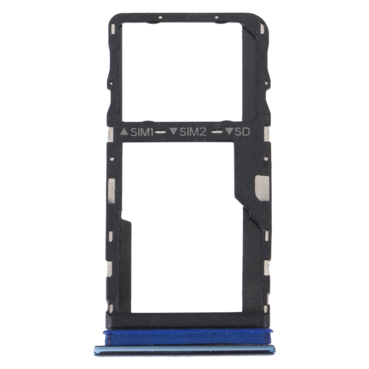 For TCL 30 / 30+ / 30 5G Original SIM Card Tray + Micro SD Card Tray(Blue) - For TCL by buy2fix | Online Shopping UK | buy2fix