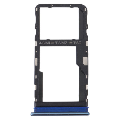 For TCL 30 / 30+ / 30 5G Original SIM Card Tray + Micro SD Card Tray(Blue) - For TCL by buy2fix | Online Shopping UK | buy2fix