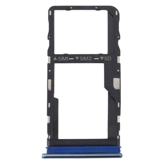 For TCL 30 / 30+ / 30 5G Original SIM Card Tray + Micro SD Card Tray(Blue) - For TCL by buy2fix | Online Shopping UK | buy2fix