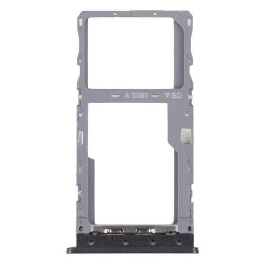 For T-Mobile REVVL 4 4G Original SIM Card Tray + Micro SD Card Tray(Black) - For T-Mobile by buy2fix | Online Shopping UK | buy2fix