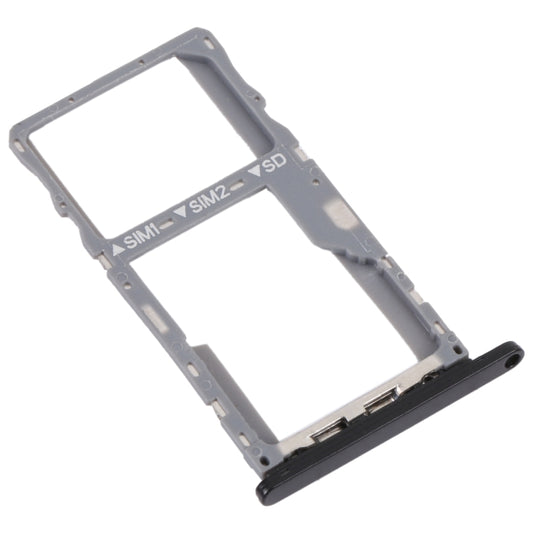 For Alcatel 3X 2019 Original SIM Card Tray + SIM / Micro SD Card Tray (Black) - Card Tray by buy2fix | Online Shopping UK | buy2fix