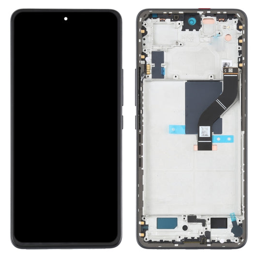 Original LCD Screen For Xiaomi 12 Lite Digitizer Full Assembly with Frame (Black) - LCD Screen by buy2fix | Online Shopping UK | buy2fix