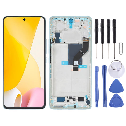 Original LCD Screen For Xiaomi 12 Lite Digitizer Full Assembly with Frame (Green) - LCD Screen by buy2fix | Online Shopping UK | buy2fix