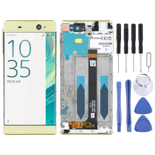 Original LCD Screen For Sony Xperia XA Ultra F3212 Digitizer Full Assembly with Frame(Gold) by buy2fix