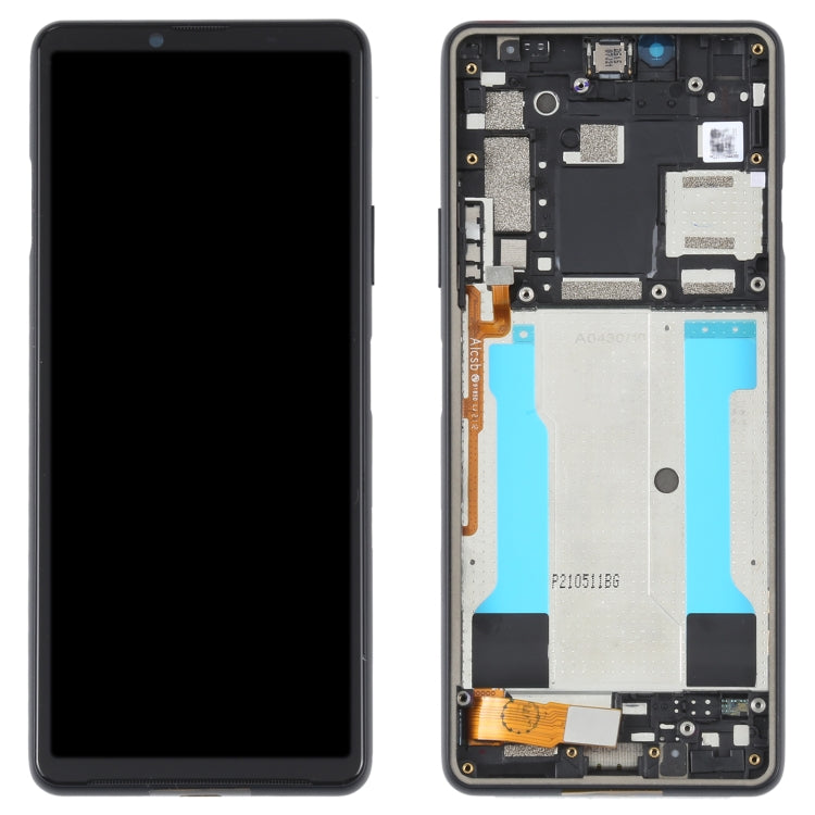 Original LCD Screen For Sony Xperia 10 III SO-52B Digitizer Full Assembly with Frame (Black) - LCD Screen by buy2fix | Online Shopping UK | buy2fix