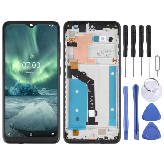 Original LCD Screen For Nokia 7.2 / 6.2 Digitizer Full Assembly with Frame(Black) - LCD Screen by buy2fix | Online Shopping UK | buy2fix